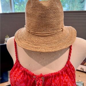 Helen Kaminski Sam Natural Raffia Hat Adjustable size